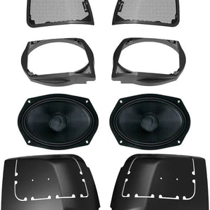 Diamond Audio MSHXM69F4BKLK Cut In SPEAKER Lid Kit with HXM69F4BK (4Ω)