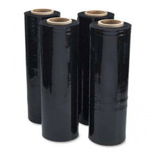 PRO 18" x 1500' 80 Ga 4 Rolls Pallet Wrap Stretch Film Shrink Wrap 1500FT Black