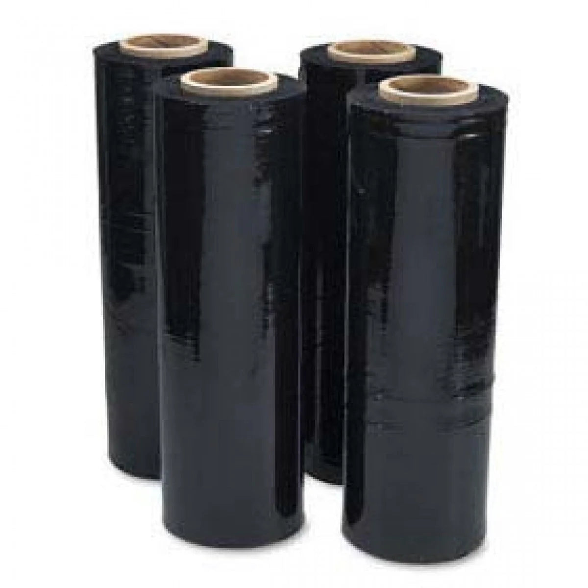 American Terminal 18" x 1500' 80 Ga 4 Rolls Pallet Wrap Stretch Film Shrink Wrap 1500FT Black