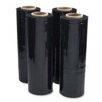 PRO 18" x 1500' 80 Ga 4 Rolls Pallet Wrap Stretch Film Shrink Wrap 1500SQFT Black