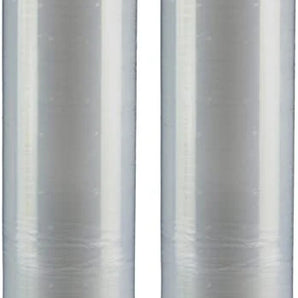 BM PAPER 2 Rolls Hand Stretch Plastic Film Shrink Pallet Wrap 18" X 1000 X 80