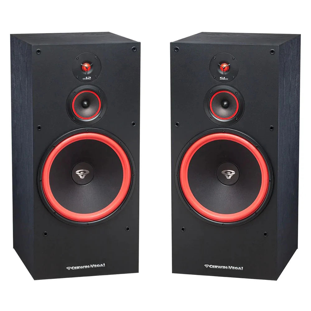 2 CERWIN VEGA SL-12 12" 3-Way 300 Watts Floor Standing Tower Speaker