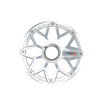 White RPM Stroker Marine 6.5 Inch Speaker Grill Pair
