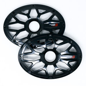 Cerwin Vega SM69FBB RPM Stroker 6"X9" Flush Mount Speaker Grill, Steel With Powder Coating, Pair (Black)