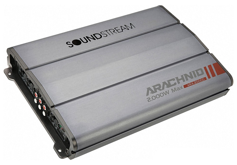 Soundstream AR4-2000D 1800W 4 Channel Class A/B Arachnid Series Car Amplifier