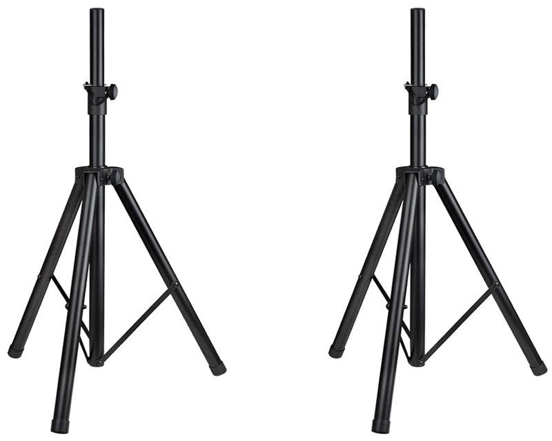 2 PRO Heavy Duty PA DJ Speaker Universal Adjustable Height Tripod Speaker Stands