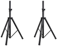 Thumbnail for 2 PRO Heavy Duty PA DJ Speaker Universal Adjustable Height Tripod Speaker Stands