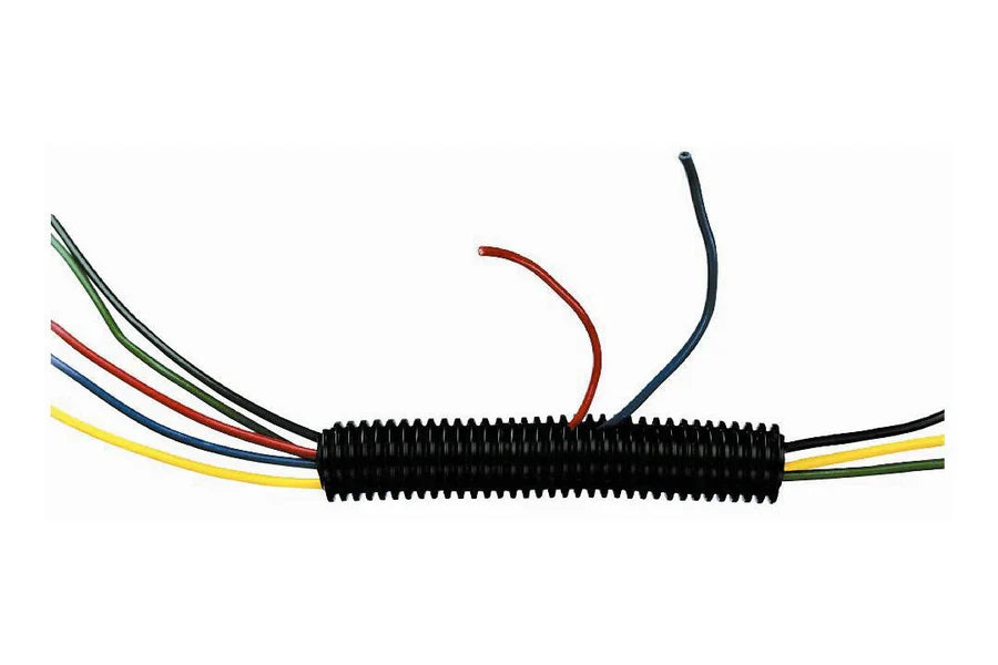 American Terminal 10 Ft 5/8" IN Split Wire Loom Conduit Corrugated Plastic Tubing Sleeve Tube US