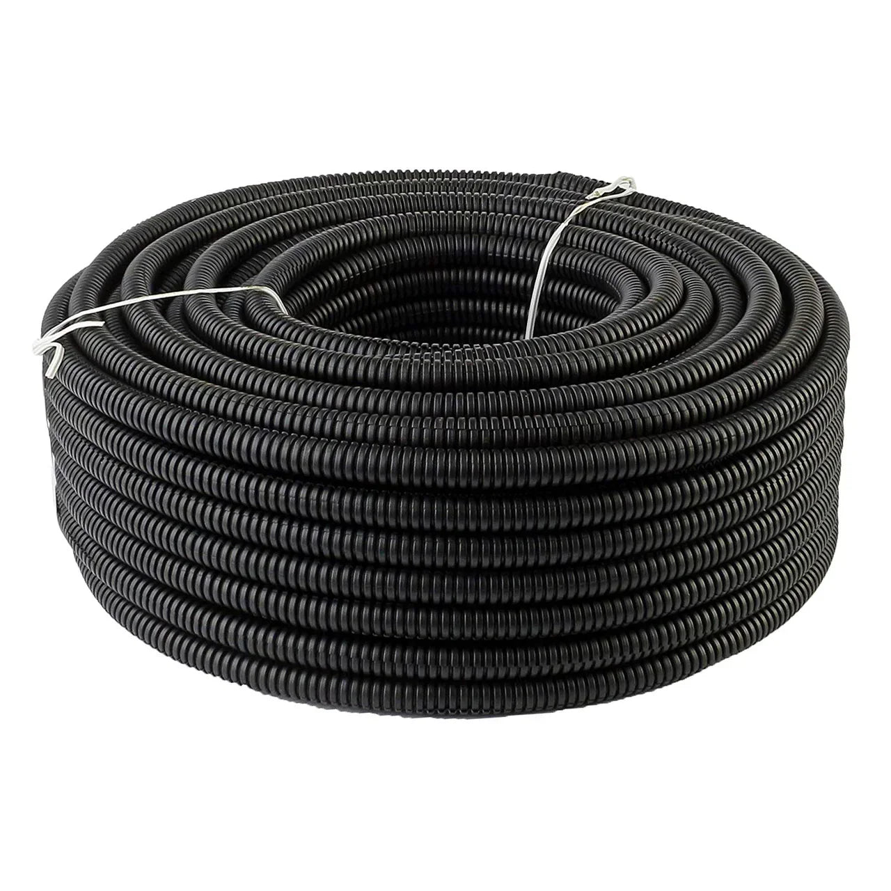 American Terminal 25 Feet Black 1/8" 3mm Split Loom Split Wire Loom Polyolefin