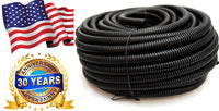 Thumbnail for 0.5 in. Nominal Size & 100 ft. Length Colored Polyethylene Split Wire Loom, Black