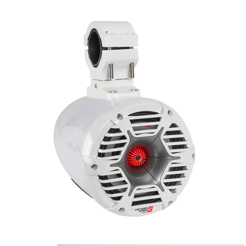 Cerwin Vega SPMT65SCFW 800W 6.5" Stroker Pro 3 Way Marine Tower Speakers in White with RGB LED