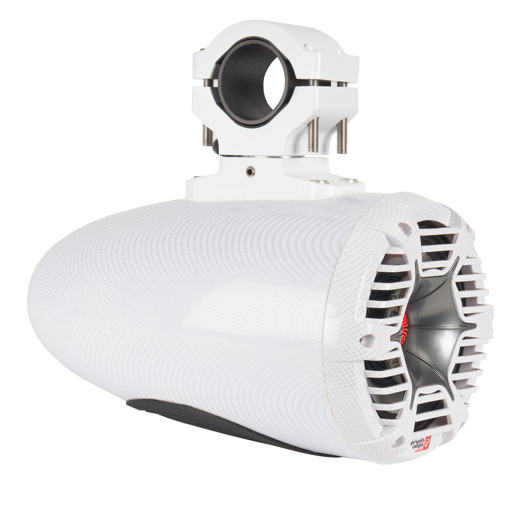 Cerwin Vega SPMT65SCFW 800W 6.5" Stroker Pro 3 Way Marine Tower Speakers in White with RGB LED