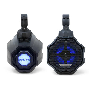 Alpine SPV-65RGB-CAN 6.5” Cage-Mounted Universal Weather-Resistant Coaxial RGB LED Speaker Pods