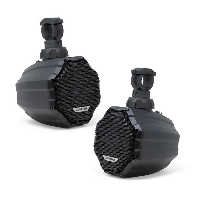 Alpine SPV-65RGB-CAN 6.5” Cage-Mounted Universal Weather-Resistant Coaxial RGB LED Speaker Pods