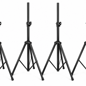 4 MR DJ SS300B Pro Audio DJ Heavy Duty Tripod Speaker Stands