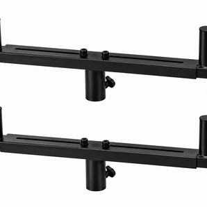 2 MR DJ SSD80 Universal Dual Speaker Pole Mount Adjustable Bars for PA/DJ Speaker Cabinets