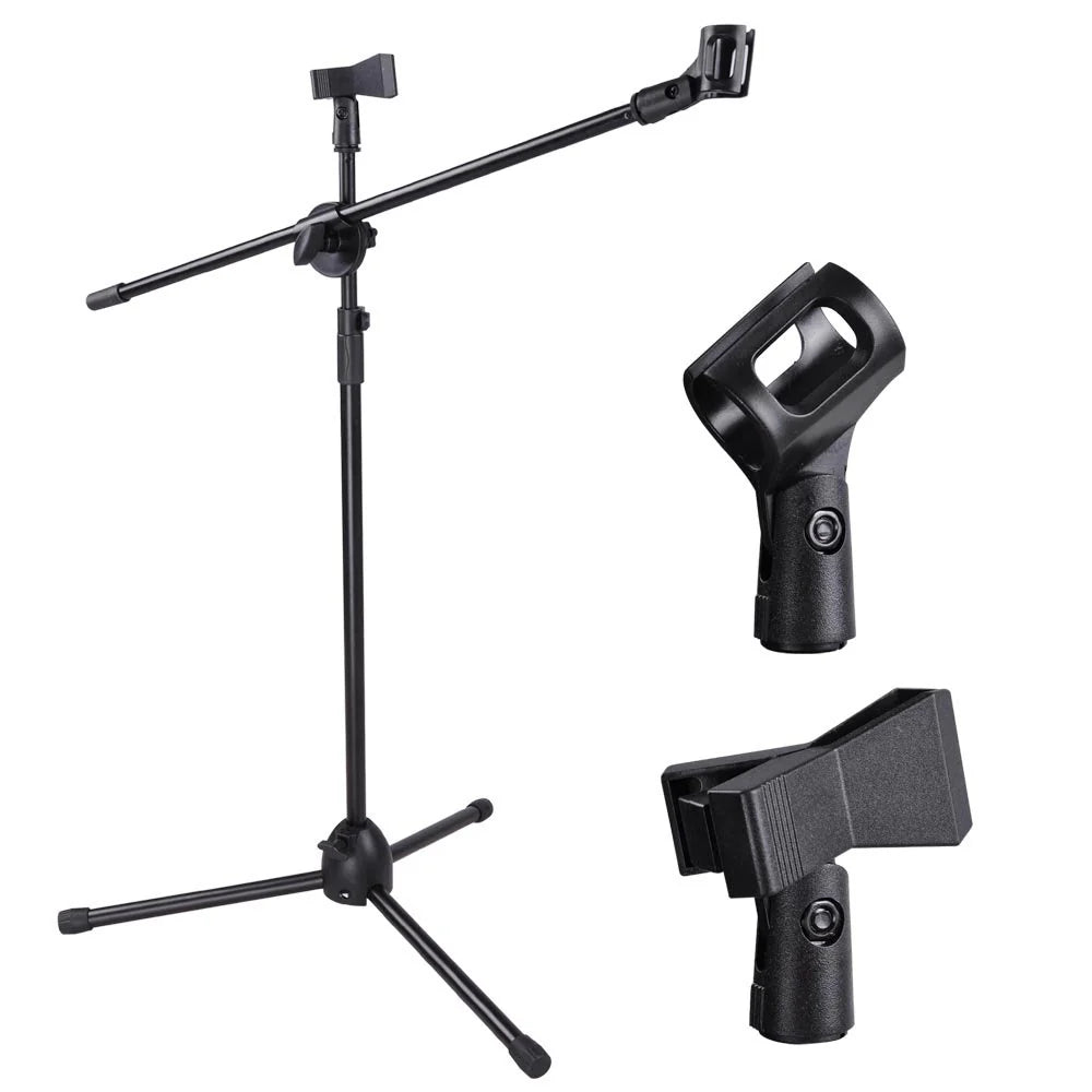 10 MR DJ MS500 Universal Heavy Duty Telescoping Microphone Mic Boom Stand, Tripod