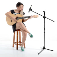 Thumbnail for 10 MR DJ MS500 Heavy Duty Telescoping Microphone Mic Boom Stand Tripod