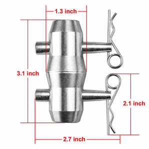 4 Sets MR DJ Double Ended Conical Coupler Stage Lighting Truss Fittings fit Pipe 50mm