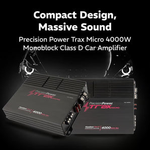 Precision Power TM1.4000D 4000W Class D Trax Micro Series Monoblock Amplifier