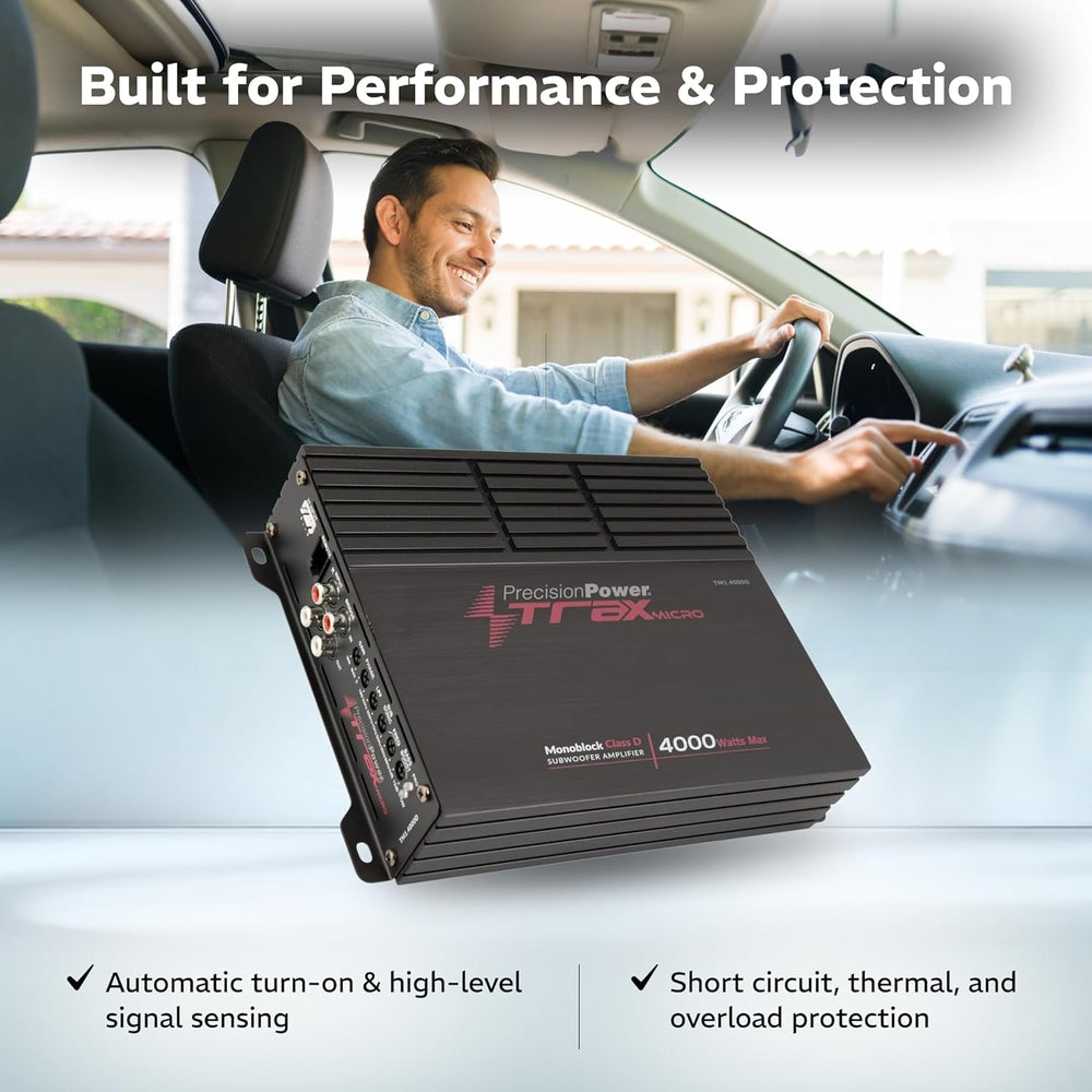 Precision Power TM1.4000D 4000W Class D Trax Micro Series Monoblock Amplifier