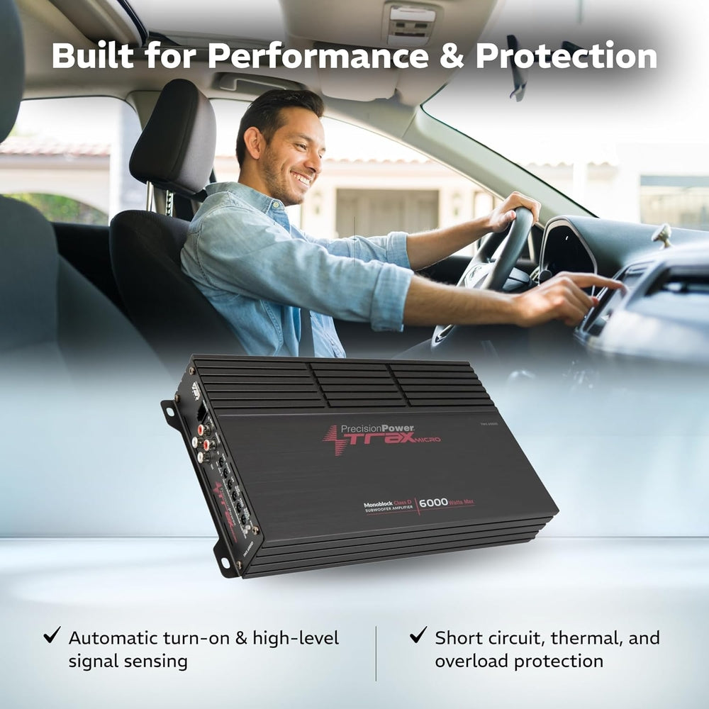 Precision Power TM1.6000D 6000W Class D Trax Micro Series Monoblock Amplifier
