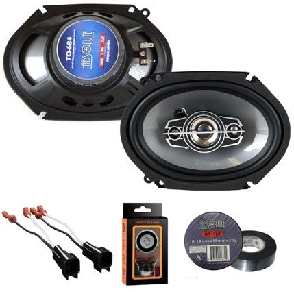 Absolute TQ-684 6x8" 5x7" Car Speakers & Harness Fit 2005-06 Ford Mustang PK
