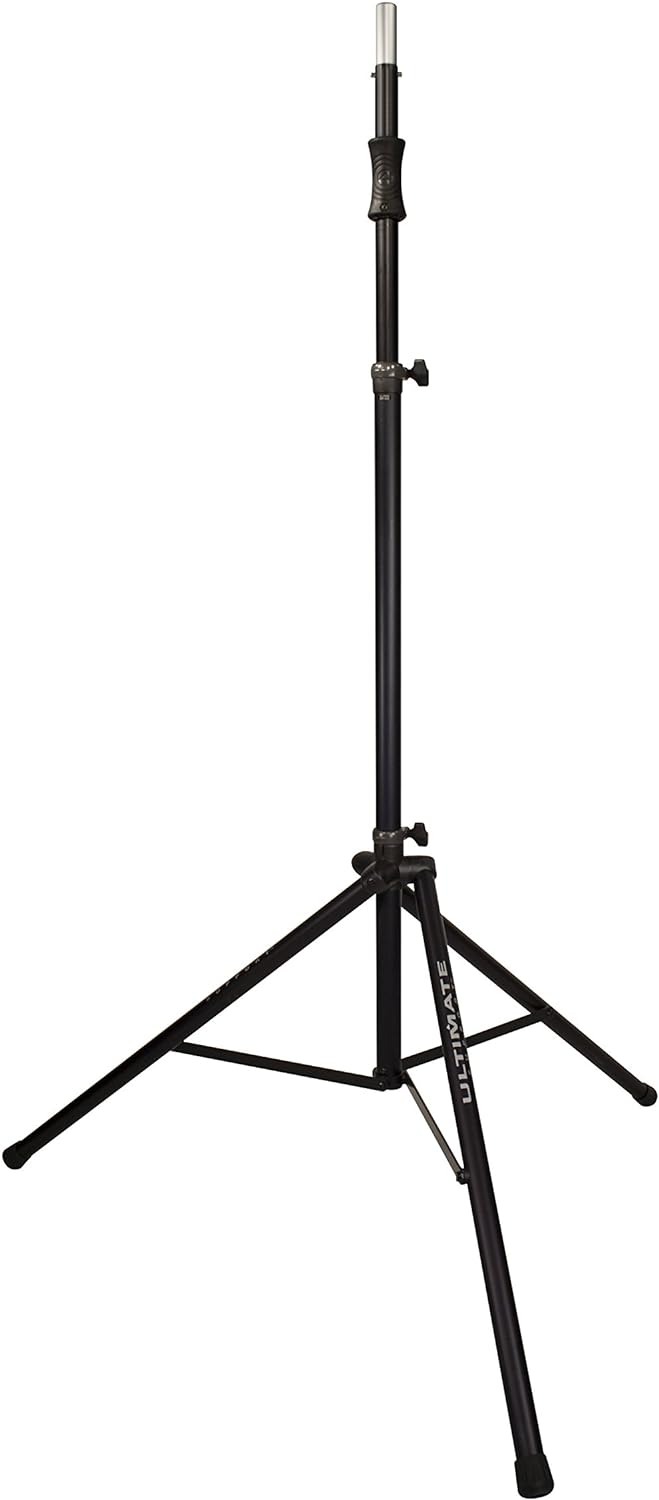 Ultimate Support TS-110B Air-Powered Series® Lift-assist Aluminum Tripod Speaker Stand with Integrated Speaker Adapter - Extra Tall