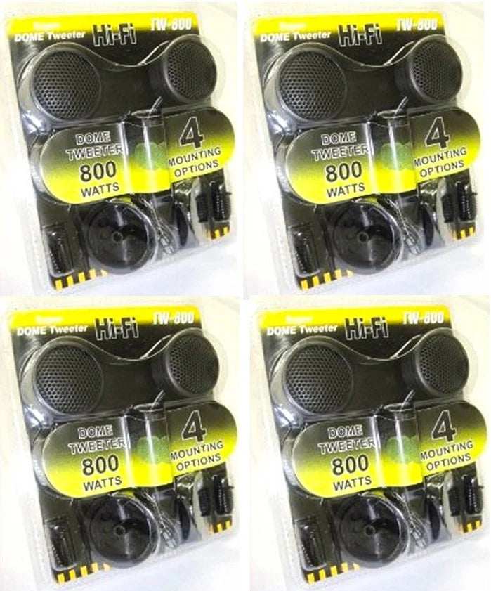 4 Absolute TW-800 800 Watts High Efficiency Dome Tweeter w Built-in crossover