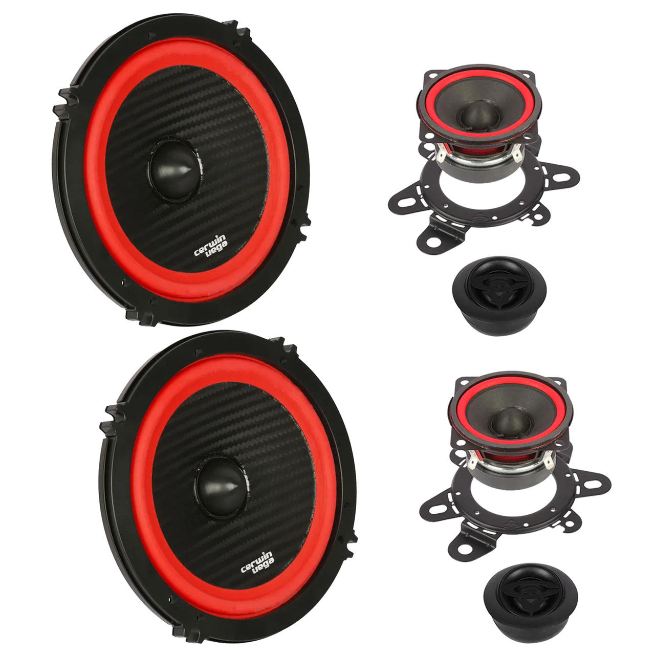 Cerwin Vega V6525C 2025 Edition - 6.5" 3-Way Component Speaker System (4Ω)