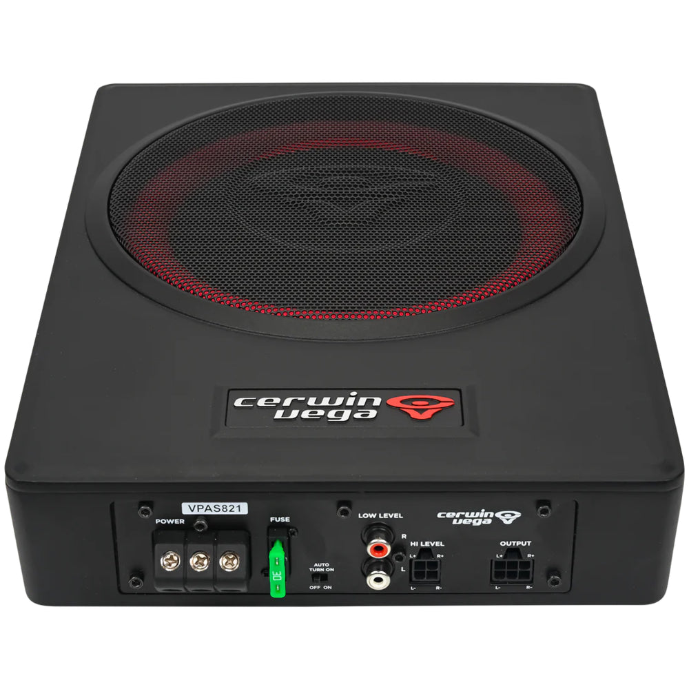 Cerwin-Vega VPAS821 870W 8" Underseat Enclosure with 2-Channel Output