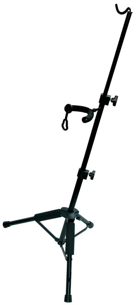 Yorkville VS-61 Violin Stand With Bow Hanger - Black - Tripod Style