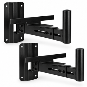 2 MR DJ WM550 universal adjustable wall mount for speakers, designed for secure speaker wall mount installation.