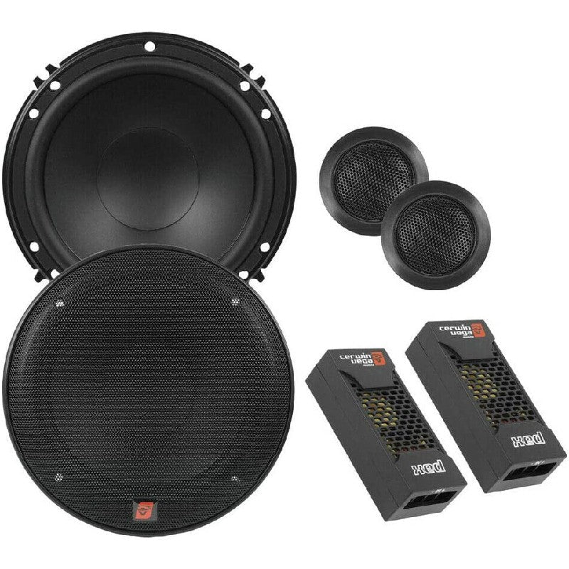 Alpine BBX-T600 2 Channel Car Audio Amplifier & 2 300W 6-1/2" Component Speakers