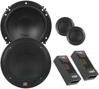 Thumbnail for Cerwin Vega CVP1600.4D 1600W Amp + 2 XED650C Speakers + 4 Gauge Amp Kit