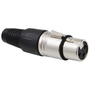 Mr. Dj XLRFH2 2 3-Pin XLR Male Female Microphone Audio Cable Connector Solder Snake Plug Mic XLR Adapter Connectors