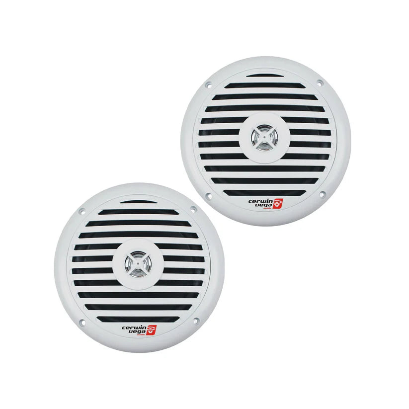 2 Cerwin Vega XM65W RPM XED 6.5" 2-Way Marine Grade Coaxial Speakers White