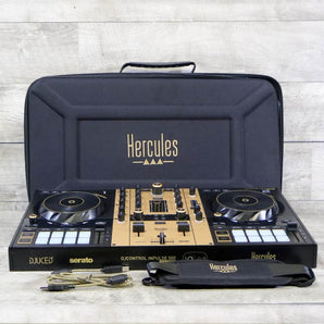 Hercules DJCINPULSE500-LTDGLD DJControl Inpulse 500 Gold Edition Serato DJ Pro Controller with Carrying Case