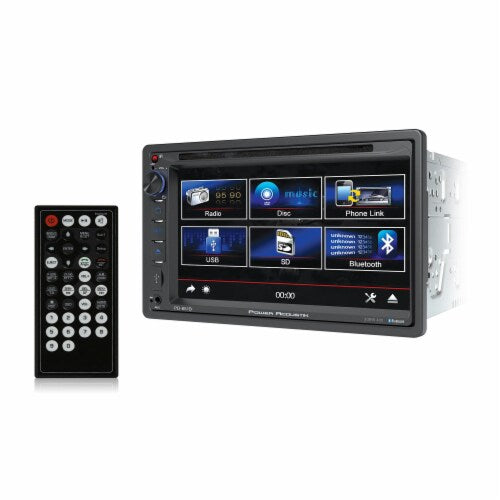 Power Acoustik PD-651B Double DIN Bluetooth In-Dash DVD/CD Car Stereo & Silver Rear View Camera
