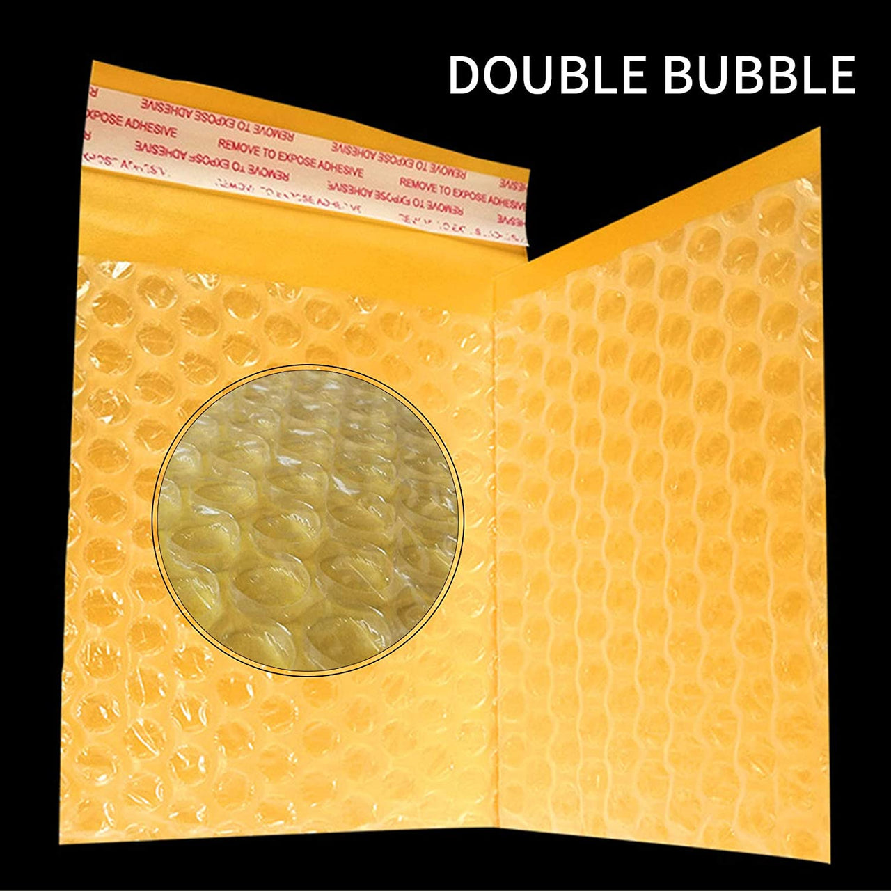 100 - 6x10 Lightweight Self Sealing Tear & Puncture Resistant Padded Kraft Bubble Mailer Envelope Bags