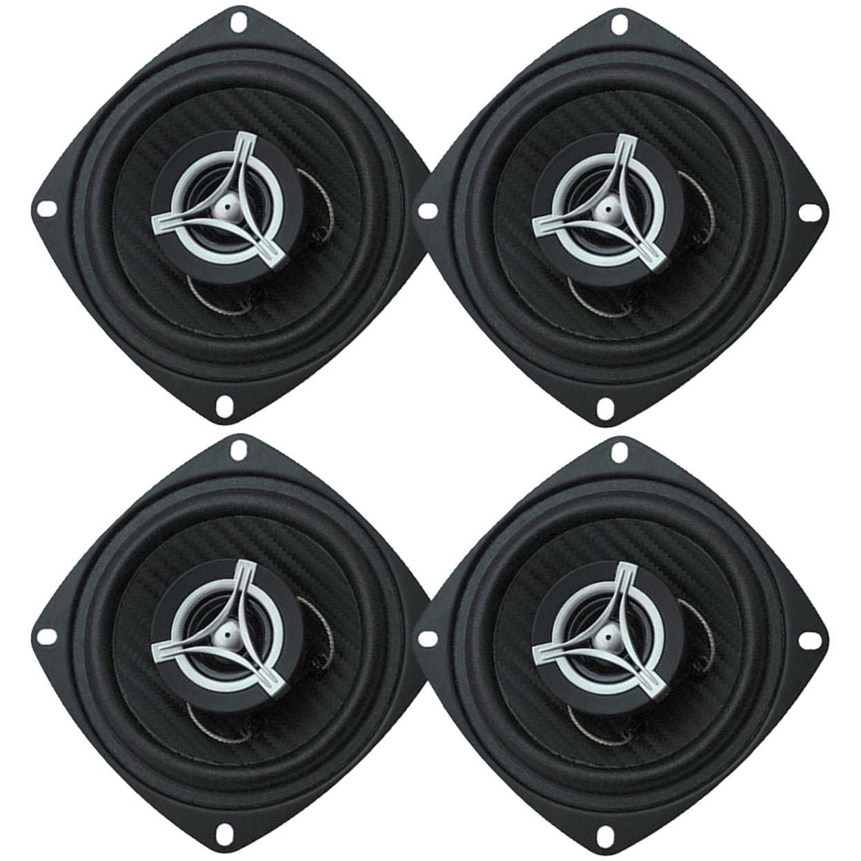 2 Power Acoustik EF -42 4” 2-Way Full-Range Speakers