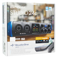 Thumbnail for PreSonus Studio 24c 2x2, 192 kHz, USB Audio Interface with Studio One Artist and Ableton Live Lite DAW Recording Software