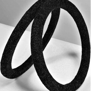 2 Absolute SP12B 12" Woofer Ring Spacer BLACK Carpet