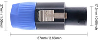Thumbnail for Mr. Dj SPMH5x2 10 pcs Speakon Male Head Connector Allows for Speaker Cables