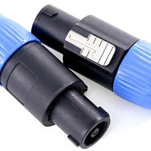MR DJ USA SPMH2 2-Pack 4-Pole Speakon Male Speaker Cable Connectors