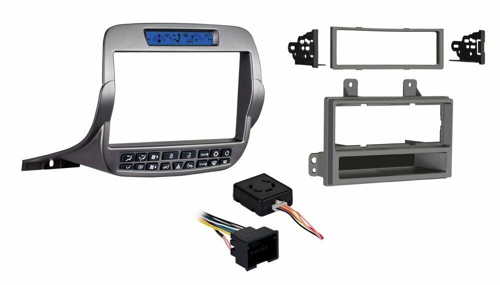 Metra 99-3010S-LC Silver Double/Single DIN Installation Kit for Chevy Camaro 2010-2015
