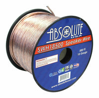 Thumbnail for Absolute USA SWH181000 1000' 18 Gauge Speaker Wire<br/>1000 Feet 18 Gauge Car Audio Stereo Home Theater Marine ATV Speaker Wire Transparent Clear Cable Soft Touch Cable