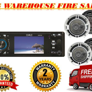 Absolute DMR380BTAD DVD/CD/MP3/AM/FM & 2 Pairs BLS-6503 6.5" speaker