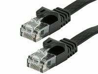 Thumbnail for 6 American Terminal EPC3BK 3' Cat6 patch cable<br/>Cat6a Ethernet network patch cable RJ45 23AWG 600M solid copper wire 3' black