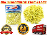 American Terminal E-FFY250N-100 fully-insulated female quick disconnects in yellow, available in a 100-piece bag.